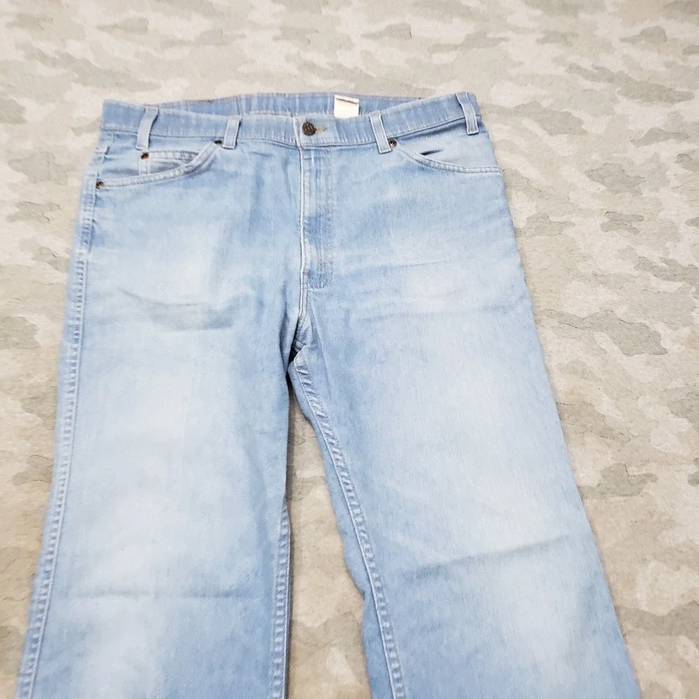 Vintage Levi's Jeans Mens 38x30 Blue 90s Denim Light Wash Brown Tag